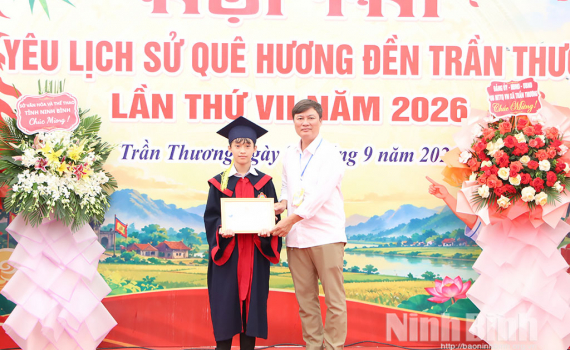 Hội thi &ldquo;Em y&ecirc;u lịch sử qu&ecirc; hương đền Trần Thương&rdquo; năm 2026