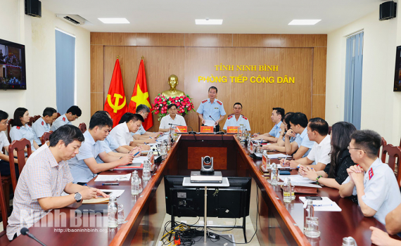 Thanh tra Ch&iacute;nh phủ tiếp c&ocirc;ng d&acirc;n tại tỉnh Ninh B&igrave;nh
