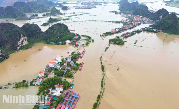Ninh B&igrave;nh chủ động ứng ph&oacute; mưa lớn, nguy cơ lũ tr&ecirc;n s&ocirc;ng Ho&agrave;ng Long v&agrave; s&ocirc;ng Đ&aacute;y