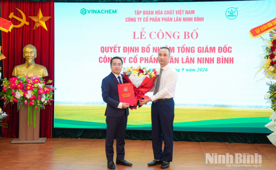&Ocirc;ng Trần Thắng giữ chức Tổng Gi&aacute;m đốc C&ocirc;ng ty cổ phần Ph&acirc;n l&acirc;n Ninh B&igrave;nh