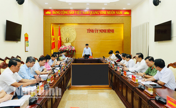 Ban Thường vụ Tỉnh ủy thảo luận, cho &yacute; kiến về c&aacute;c nhiệm vụ trọng t&acirc;m