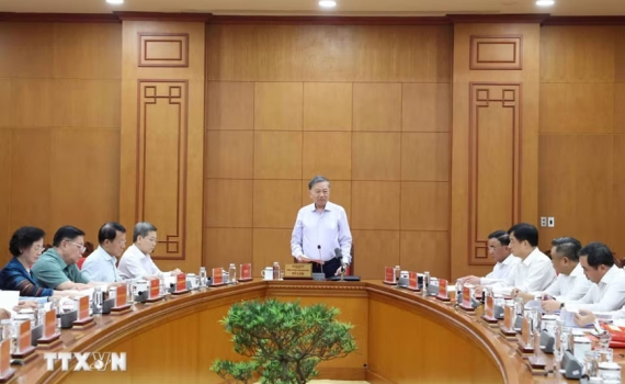 Tổng B&iacute; thư, Chủ tịch nước T&ocirc; L&acirc;m y&ecirc;u cầu: Phải tăng cường kiểm so&aacute;t quyền lực, gi&aacute;m s&aacute;t bằng dữ liệu v&agrave; ph&ograve;ng ngừa từ gốc, từ sớm, từ xa