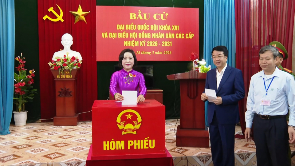 Cử tri Ninh B&igrave;nh n&aacute;o nức trong ng&agrave;y bầu cử