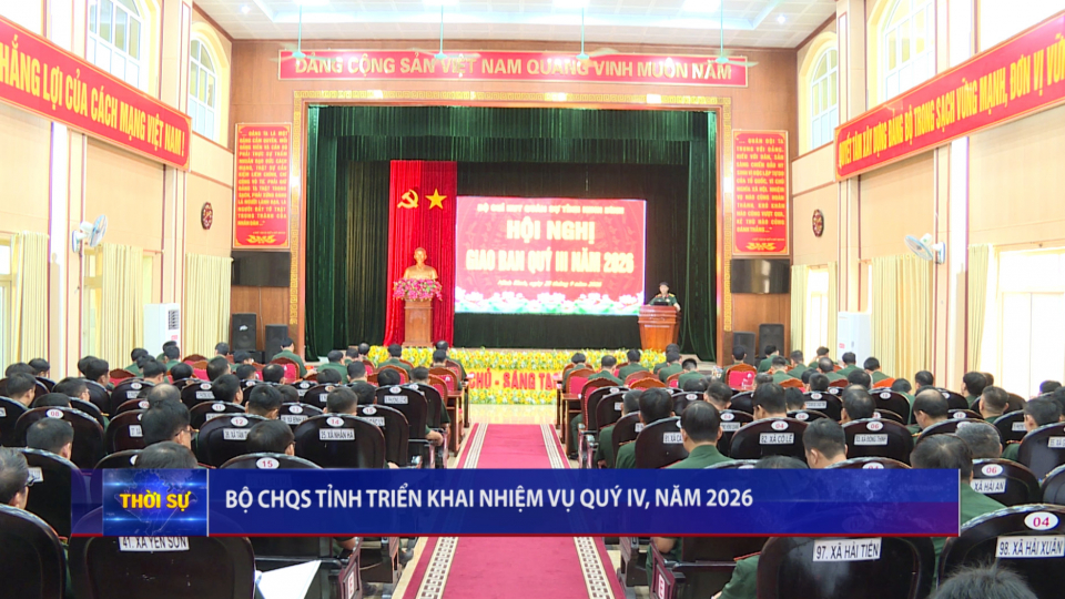 Bộ CHQS tỉnh triển khai nhiệm vụ qu&yacute; IV, năm 2026