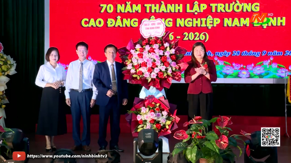 Kỷ niệm 70 năm Ng&agrave;y th&agrave;nh lập Trường Cao đẳng C&ocirc;ng nghiệp Nam Định