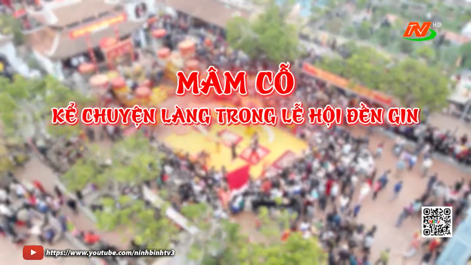 M&acirc;m cỗ kể chuyện l&agrave;ng trong Lễ hội Đền Gin