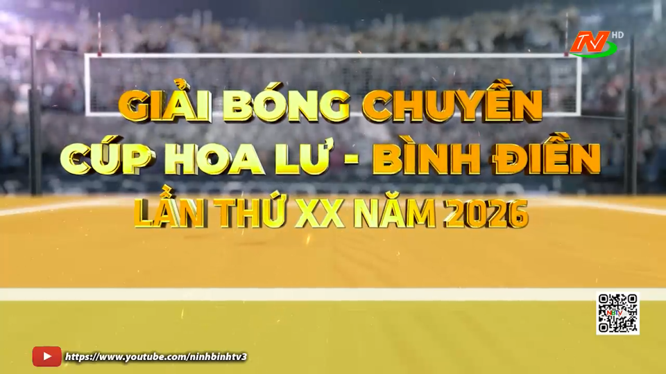 Giải b&oacute;ng chuyền C&uacute;p Hoa Lư - B&igrave;nh Điền lần thứ XX năm 2026 - Từ ng&agrave;y 18/3 đến 23/3/2026.