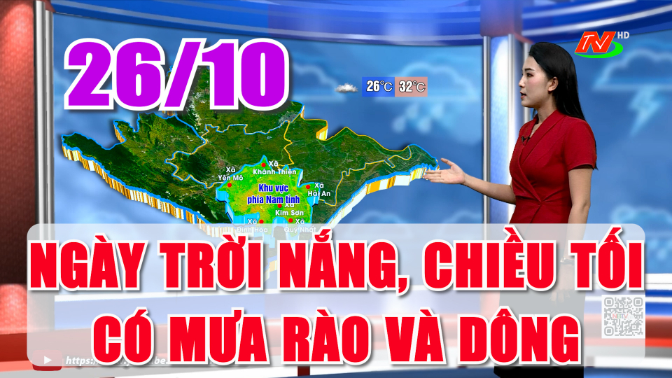 Dự b&aacute;o thời tiết mới nhất đ&ecirc;m nay v&agrave; ng&agrave;y mai 26/10: Ng&agrave;y trời nắng, chiều tối c&oacute; mưa r&agrave;o