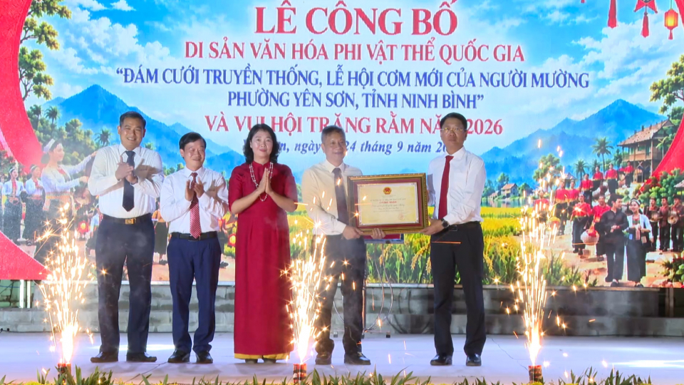 C&ocirc;ng bố Di sản văn h&oacute;a phi vật thể quốc gia "Đ&aacute;m cưới truyền thống của người Mường "