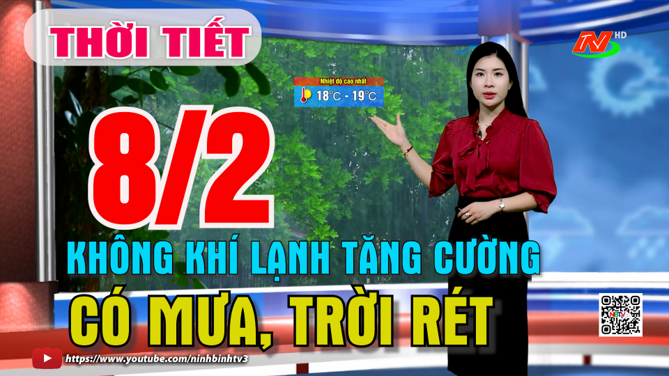 Dự b&aacute;o thời tiết khu vực tỉnh Ninh B&igrave;nh đ&ecirc;m 7, ng&agrave;y 8/2/2026