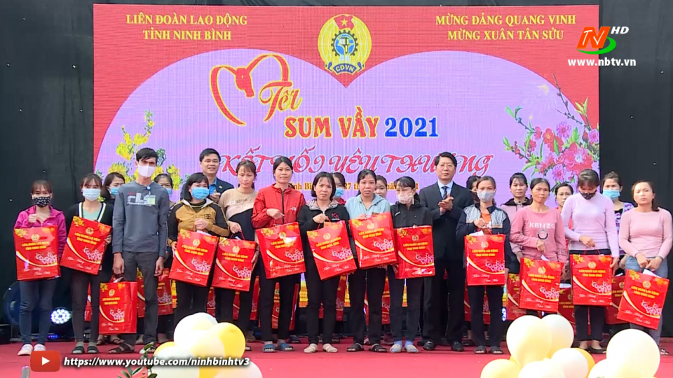Liên đoàn lao động Tỉnh tổ chức Tết sum vầy năm 2021 - Đài ...