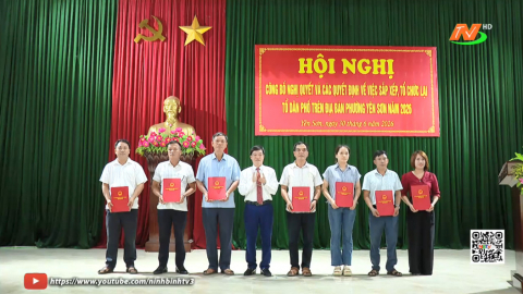 Phường Y&ecirc;n Sơn c&ocirc;ng bố Nghị quyết về sắp xếp tổ d&acirc;n phố