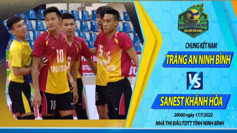 Trận chung kết, trao giải Tr&agrave;ng An Ninh B&igrave;nh Vs Sanest Kh&aacute;nh H&ograve;a _Giải b&oacute;ng chuyền v&ocirc; địch Quốc gia