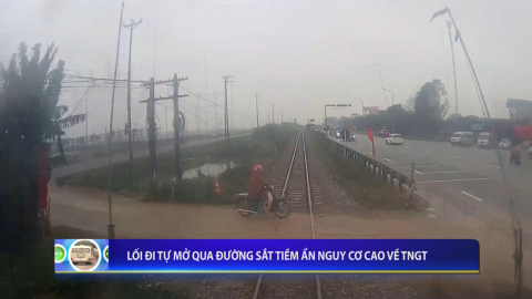 Lối đi tự mở qua đường sắt tiềm ẩn nguy cơ cao về tai nạn giao th&ocirc;ng