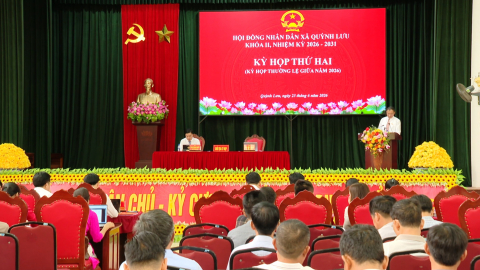 Kỳ họp thứ hai, HĐND x&atilde; Quỳnh Lưu