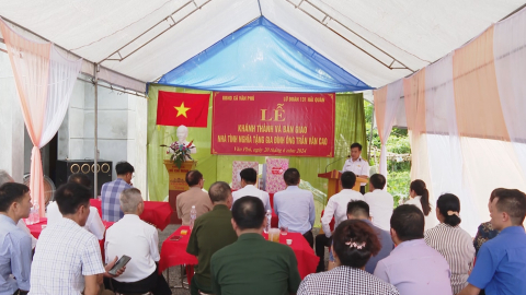 Kh&aacute;nh th&agrave;nh nh&agrave; t&igrave;nh nghĩa cho gia đ&igrave;nh ch&iacute;nh s&aacute;ch