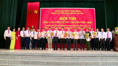 Phường Hồng Quang tổ chức Hội thi B&aacute;o c&aacute;o vi&ecirc;n, tuy&ecirc;n truyền vi&ecirc;n giỏi năm 2026