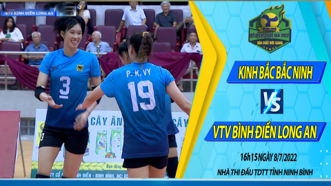 KINH BẮC BẮC NINH vs VTV B&Igrave;NH ĐIỀN LONG AN_ Giải b&oacute;ng chuyền VĐQG c&uacute;p H&oacute;a chất Đức Giang 2022.