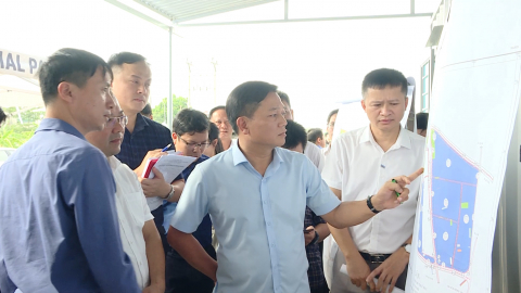 Kiểm tra t&igrave;nh h&igrave;nh triển khai đầu tư hạ tầng tại một số khu c&ocirc;ng nghiệp