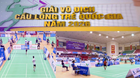 Giải v&ocirc; địch cầu l&ocirc;ng trẻ quốc gia năm 2026 - Từ ng&agrave;y 02 - 07/06/2026, Tại Nh&agrave; thi đấu Thể dục Thể thao tỉnh Ninh B&igrave;nh 