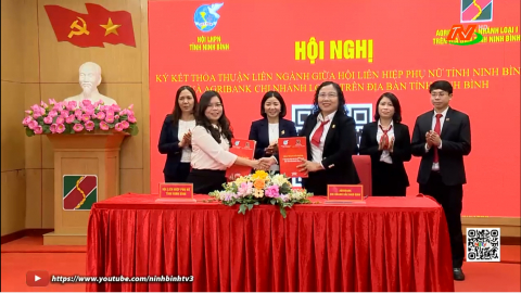 K&yacute; kết thỏa thuận li&ecirc;n ng&agrave;nh giữa Hội LHPN tỉnh v&agrave; Agribank chi nh&aacute;nh loại I