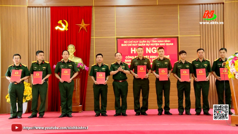 C&ocirc;ng bố quyết định giải thể Ban Chỉ huy Qu&acirc;n sự cấp huyện, th&agrave;nh phố