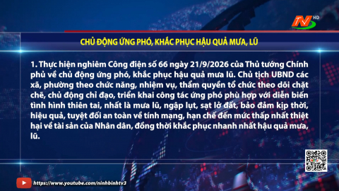 Chủ động ứng ph&oacute;, khắc phục hậu quả mưa, lũ