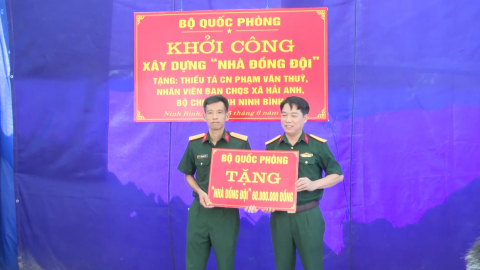 Khởi c&ocirc;ng x&acirc;y dựng " Nh&agrave; đồng đội'