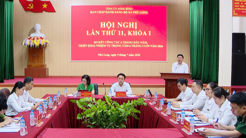 Đảng ủy x&atilde; Ph&uacute; Long triển khai nhiệm vụ 6 th&aacute;ng cuối năm