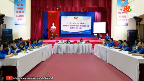 Tỉnh đo&agrave;n tổ chức bồi dưỡng nghiệp vụ c&ocirc;ng t&aacute;c Đo&agrave;n, Đội trường học