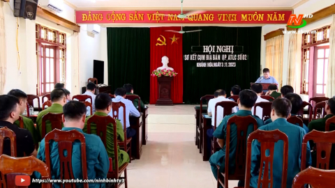 Hội nghị Sơ kết hoạt động Cụm địa b&agrave;n quốc ph&ograve;ng an to&agrave;n l&agrave;m chủ số 02 huyện Y&ecirc;n Kh&aacute;nh