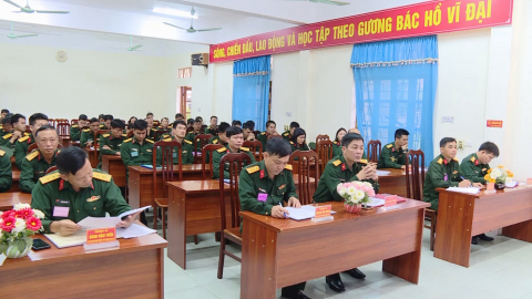 Khai mạc hội thi c&aacute;n bộ huấn luyện điều lệnh giỏi năm 2024
