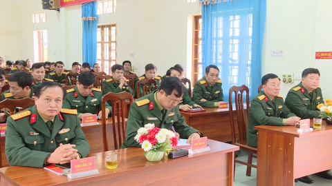Bộ CHQS tỉnh bế mạc tập huấn c&aacute;n bộ năm 2025