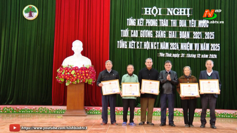 Hội Người cao tuổi x&atilde; Y&ecirc;n Th&aacute;i tổng kết phong tr&agrave;o thi đua y&ecirc;u nước 
