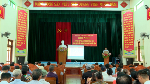 Tuy&ecirc;n truyền, vận động nh&acirc;n d&acirc;n thực hiện c&aacute;c nhiệm vụ c&ocirc;ng t&aacute;c d&acirc;n vận