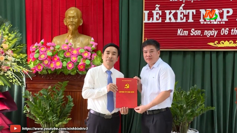 Chi bộ Hội Doanh nghiệp huyện Kim Sơn kết nạp Đảng vi&ecirc;n mới