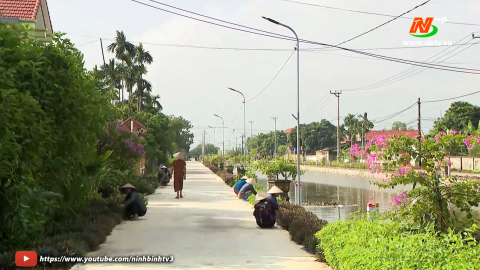 Phụ nữ Kim Sơn đẩy mạnh x&acirc;y dựng cảnh quan m&ocirc;i trường
