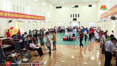 Phong tr&agrave;o thi đua y&ecirc;u nước của Hội Chữ thập đỏ huyện Kim Sơn