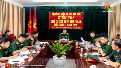 Bộ CHQS tỉnh kiểm tra c&ocirc;ng t&aacute;c sẵn s&agrave;ng chiến đấu