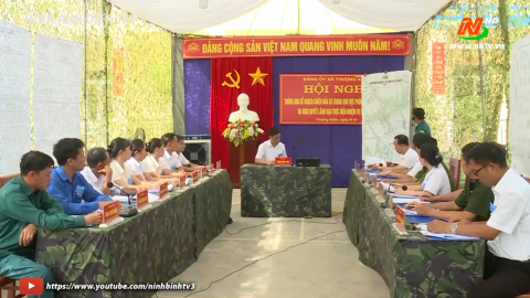 Tăng cường x&acirc;y dựng thế trận quốc ph&ograve;ng to&agrave;n d&acirc;n