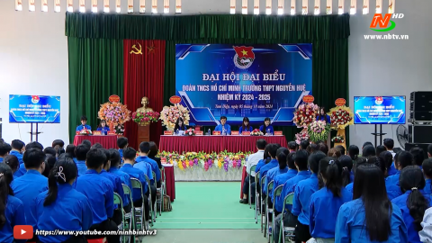 Đại hội điểm Đo&agrave;n Trường THPT Nguyễn Huệ, nhiệm kỳ 2024 - 2025