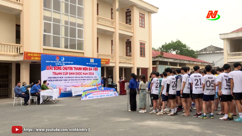 Giải b&oacute;ng chuyền thanh ni&ecirc;n huyện Gia Viễn năm 2024