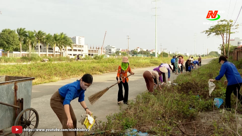 Tuổi trẻ th&agrave;nh phố Ninh B&igrave;nh chung tay bảo vệ m&ocirc;i trường