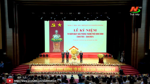 Lễ kỷ niệm 70 năm ng&agrave;y giải ph&oacute;ng th&agrave;nh phố Ninh B&igrave;nh (30/6/1954 - 30/6/2024)