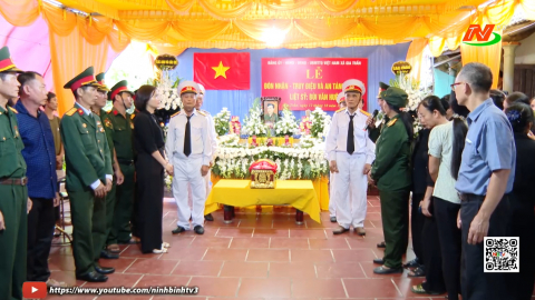 Đ&oacute;n nhận, truy điệu liệt sĩ B&ugrave;i Văn Huệ