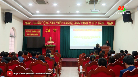 Gia Viễn bồi dưỡng chuy&ecirc;n m&ocirc;n, nghiệp vụ cho c&aacute;n bộ, c&ocirc;ng chức Bộ phận một cửa
