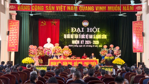 Đại hội Đại biểu MTTQ Việt Nam x&atilde; Kh&aacute;nh Cường nhiệm kỳ 2024 - 2029
