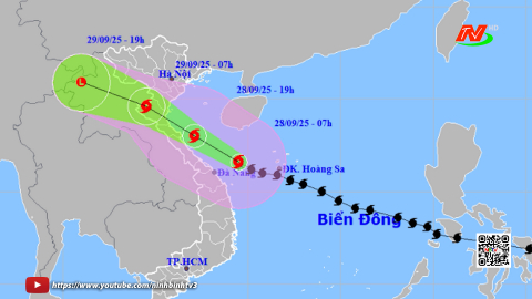 Tin b&atilde;o khẩn cấp (cơn b&atilde;o số 10): Hồi 7h s&aacute;ng ng&agrave;y 28/9/2025