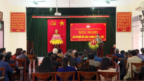 Hội nghị lần thứ 14, kh&oacute;a IX Ủy ban MTTQ Việt Nam huyện Kim Sơn