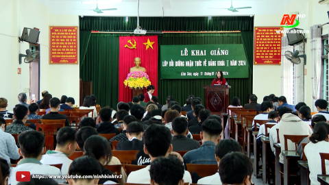Kim Sơn khai giảng lớp bồi dưỡng nhận thức về Đảng kh&oacute;a I